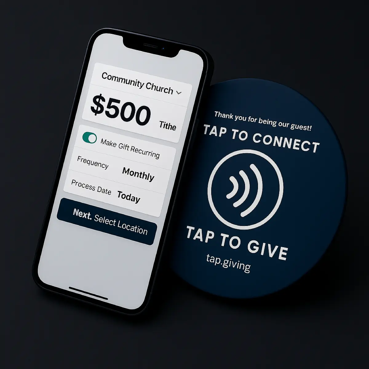 Tap.Giving demo preview