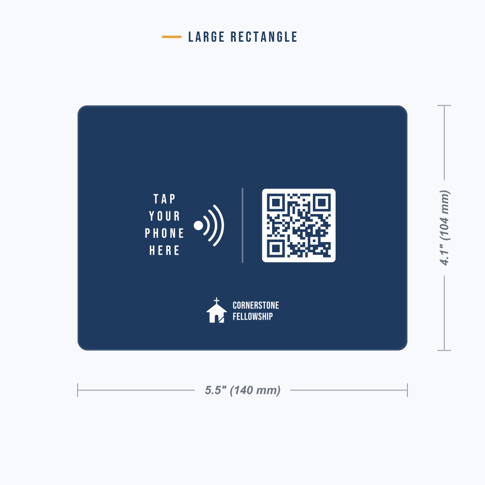 Large Rectangle Tap Sign