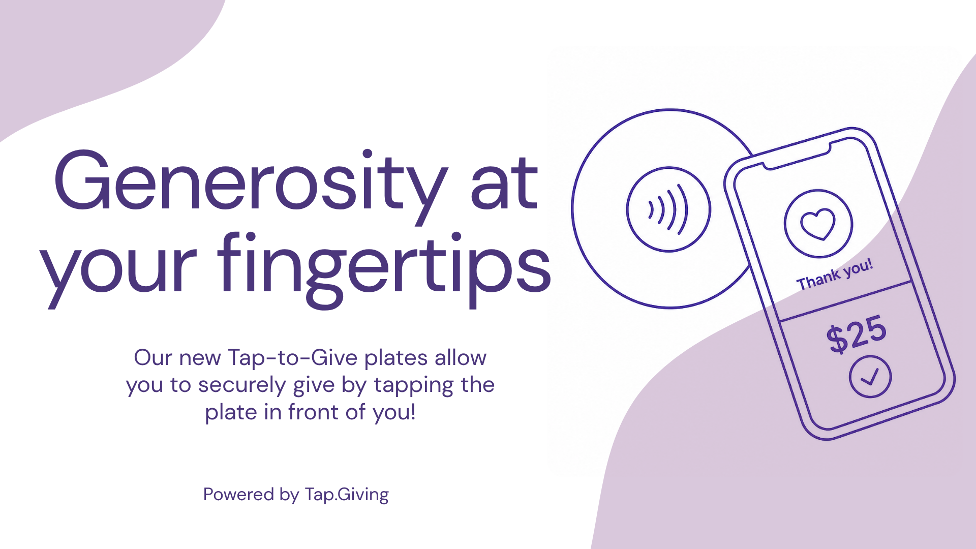 Tap-to-give announcement slide preview